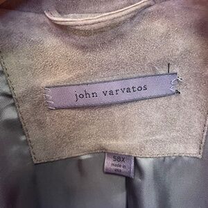JOHN VARVATOS LEATHER LONG COAT SIZE 50x